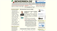 Desktop Screenshot of bewerben.de